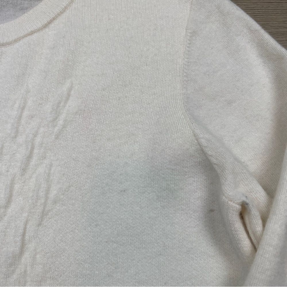 Vintage Christian Dior sweater women’s size M white wool designer - Picture 4 of 11
